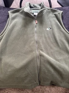 Mossy Oak Vest Mens XL Fleece Treeline Full Zip Pockets Logo Sleeveless - Picture 1 of 12