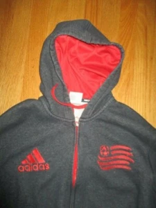 Adidas NEW ENGLAND REVOLUTION Embroidered (2XL) Hooded Sweatshirt - Picture 1 of 3