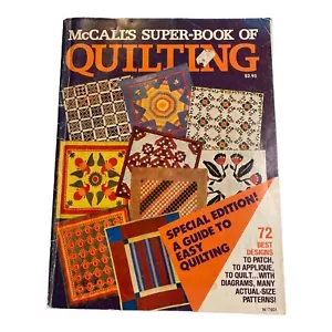 McCall's Super Book Of Quilting 1976 Craft Magazine 72 Best Designs - Picture 1 of 2