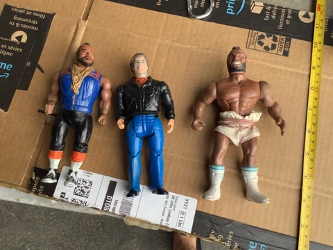 The A- Team - Rocky- 1983 Mr. T - Played With Action Figures See Pics For Detail Cover