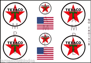 NEU ABZIEHEN UND KLEBEN HO-SPUR TEXACO ÖLMODELL TANKWAGEN AUFKLEBER THO101B - Bild 1 von 1