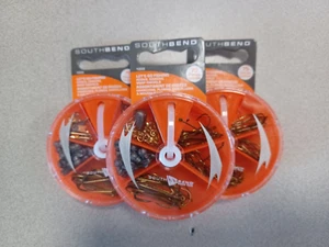 SOUTHBEND ASSORTED HOOKS, SPLITSHOTS, SNAP SWIVELS 3PCKS - Picture 1 of 1