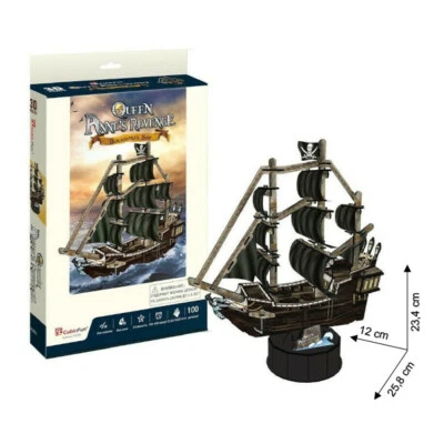 CUBICFUN Cubic Fun - 3D Puzzle Queen Annes Revenge Schiff Piratenschiff Blackbeard Mittel