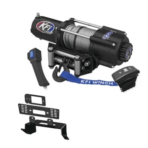 4500 lb KFI Wide Winch Combo (M9) For 2009-10 Polaris 500 Ranger Full-Size 4x4 - Picture 1 of 4