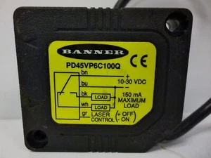 Banner Engineering PD45VP6C100Q Laser Photoelectric Sensor - Picture 1 of 3