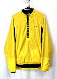Vintage NIKE Lance Armstrong Mens L Riding Jacket LIVE STRONG Yellow Windbreaker - Picture 1 of 10