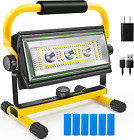 Rechargeable Work Light 80W 7000LM Super Bright LED With Stand IPX5 Waterproof