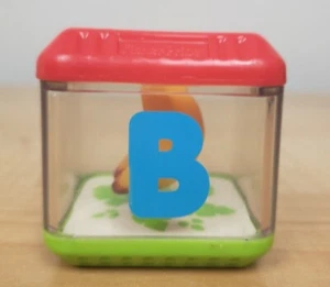 Alphabet Letter B Bananas Fisher Price Peek A Boo Block - Picture 1 of 7