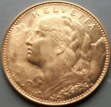 SCHWEIZ: 10 Franken 1913, "Vreneli" , GOLD, (BeBa02-02/10), gutes vorzüglich.