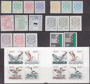 Estonia 1992 full year set.MNH - Picture 1 of 1
