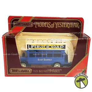 Matchbox Models of Yesteryear Y23 1922 AEC Omnibus Lifebuoy Soap LE 1986 NRFB - Picture 1 of 12