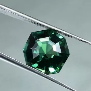 AAA 6.95 Ct Ravishing Color! Natural BIG Top Green Tourmaline Perfect Shape! Gem - Picture 1 of 6