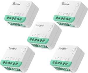 Interruptor inteligente WiFi SONOFF MINIR4M 5 PIEZAS funciona con Google Home, Apple Home, Matter - Imagen 1 de 12