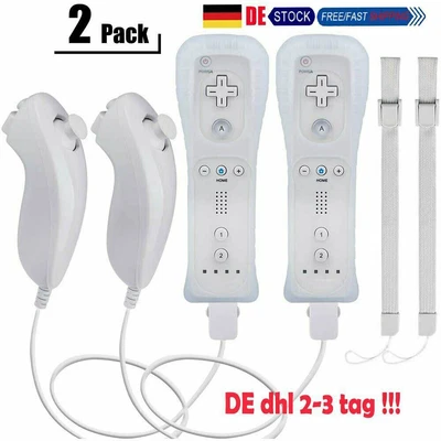Telecomando 2 in1 telecomando per Wii con controller Motion Plus Nunchuk - Immagine 1 di 4