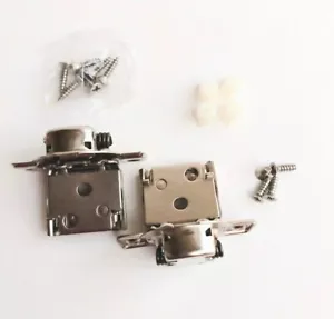 (1) Pck Furniware Self Closing Cabinet Hinges 105° 1" Overlay Hinges + Hardware - Picture 1 of 11