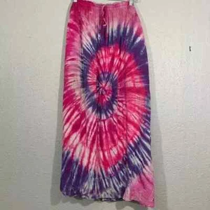 Festival Pink & Purple Tie Dye Maxi Skirt size XXL - Picture 1 of 4