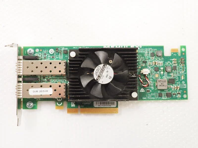 Dell Emulex Dual Port 10gb SFP PCIe P008827 NTF8N Low Profile - Image 1 of 4