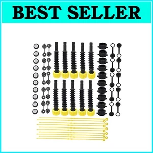 Flexible Gas Can Nozzle Replacement with Screw Caps – Universal Fit, Pack of 10 - Picture 1 of 8