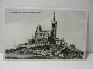 Vintage WW2 1945 RPPC Marseille - Notre Dame de la Garde Postcard - P25 - Picture 1 of 5