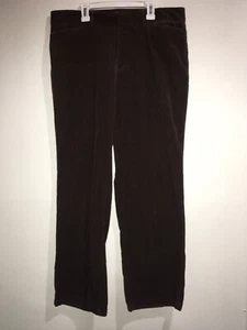 Dockers Ideal Fit Corduroy Metro Pants Size 14 Med Stretch Mid Rise Brown E4 - Picture 1 of 9