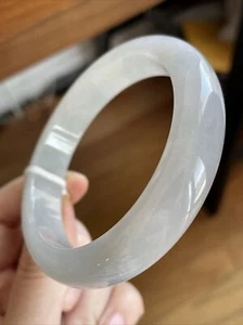 58 Mm Untreated Genuine burmese jadeite bangle bracelet Grade A - Picture 1 of 13