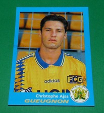 N°100 CHRISTOPHE AJAS GUEUGNON FORGERONS PANINI FOOTBALL 96 FOOTBALL 1995-1996