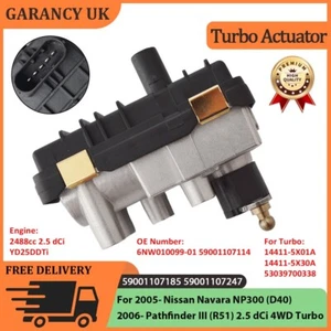 For Nissan Navara NP300 D40 NP300 D22 PATHFINDER III R51 2.5 dCi Turbo Actuator - Picture 1 of 1