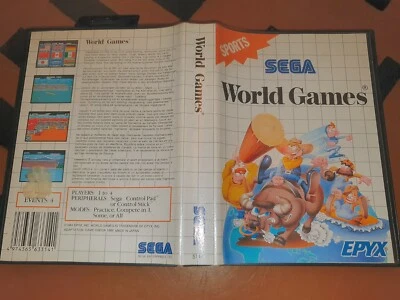 ## Sega Master System - World Games - Top/Complete ## - Image 1 of 2