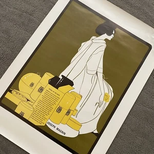 Original 1970s Advertising Poster Art Vntg Joseph Magnin Fashion Faberge RARE - Picture 1 of 6
