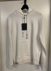 Louis Vuitton White Cotton Deposee Hooded Sweatshirt Hoodie (Size Large) - Picture 1 of 18