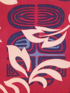 HoAloha tribal floral tiki button-front Hawaiian-made shirt size XL - Picture 1 of 5