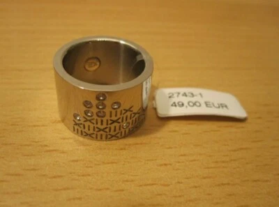 Energetix kleiner Ring 2743-1 Größe 16 Magnetschmuck Edelstahl *NEU* - Bild 1 von 4