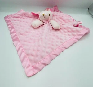 Lovey Bunny Head Blanket Baby Plush Pink - Picture 1 of 6