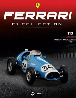NEW IXO 1:43 F1 FERRARI 625 F1 - Robert Manzon 1954 - Ecurie Rosier +Magazine - Immagine 1 di 3