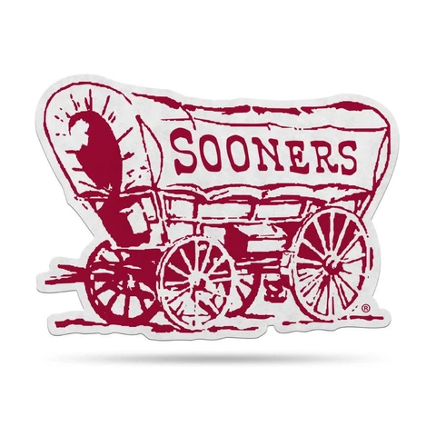Oklahoma Sooners 18"x18" Mascot Felt Pennant [NEW] NCAA Sign Banner Wall Cave Cover