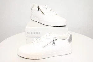 Geox D Blomiee A Damen Sneaker Weiß EU Größe 38 Neu Rechnung MwSt - Picture 1 of 4