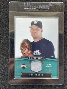 BEN SHEETS #’d /99 RELIC - 2005 Upper Deck - UD Portraits Game Used JERSEY SP