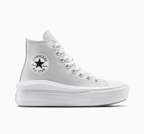 Converse Donna Chuck Taylor All Star Move Platform Scarpe Alte Grigie