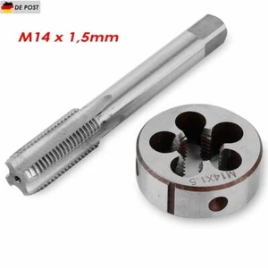 M14 x 1,5 HSS Schneideisen + Gewindebohrer Handgewindebohrer Set DE - Bild 1 von 5