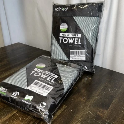 (2)NUEVA Toalla de Microfibra Rainleaf Perfecta Toalla de Viaje y Gimnasio y Camping. Secado rápido Foto 1 de 4