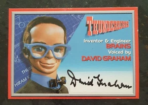 DAVID GRAHAM - Tarjeta coleccionable firmada - TV - THUNDERBIRDS - Imagen 1 de 1