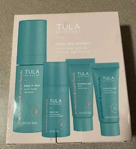 TULA Clear Skin Starters Travel Size Acne & blemish Fighting Kit - Picture 1 of 2