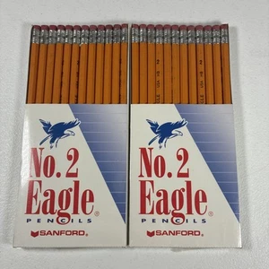 Vtg No. 2 Eagle Pencils Sanford #224107 Pencils USA 2 Packs Of 12 Each NEW - Picture 1 of 8