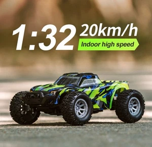 (Vert) Mini Voiture Télécommandée 1/32 20 Km/h à Haute Vitesse - Foto 1 di 6