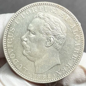 🇵🇹 India Portuguesa Rey Luis I Rupia GOA Plata 1882 ELECCIÓN SIN CIRCULAR - Imagen 1 de 4