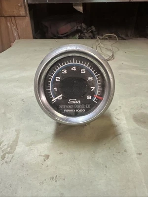 Vintage Sun Super Tach II 8,000 RPM Tachometer A - Image 1 of 4