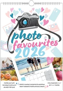 2026 DIY Print Your Own Photo Wall Calendar Insert Create Personalise A4 Gift - Picture 1 of 2