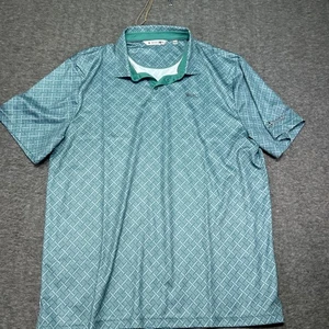 BLACK CLOVER Golf Polo Shirt Mens XXL 2XL Teal Green Performance Athletic - Picture 1 of 9