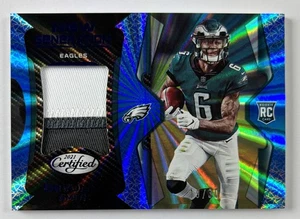 Camiseta deportiva DeVonta Smith 2021 certificada New Generations azul espejo #19/30 radiocontrol novato - Imagen 1 de 2