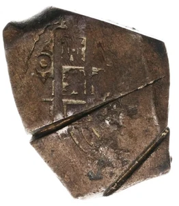 Mexico 8 Reales Mo 1706 - 1723 J, Philip V, Countermarks. KM# 47 - Picture 1 of 2